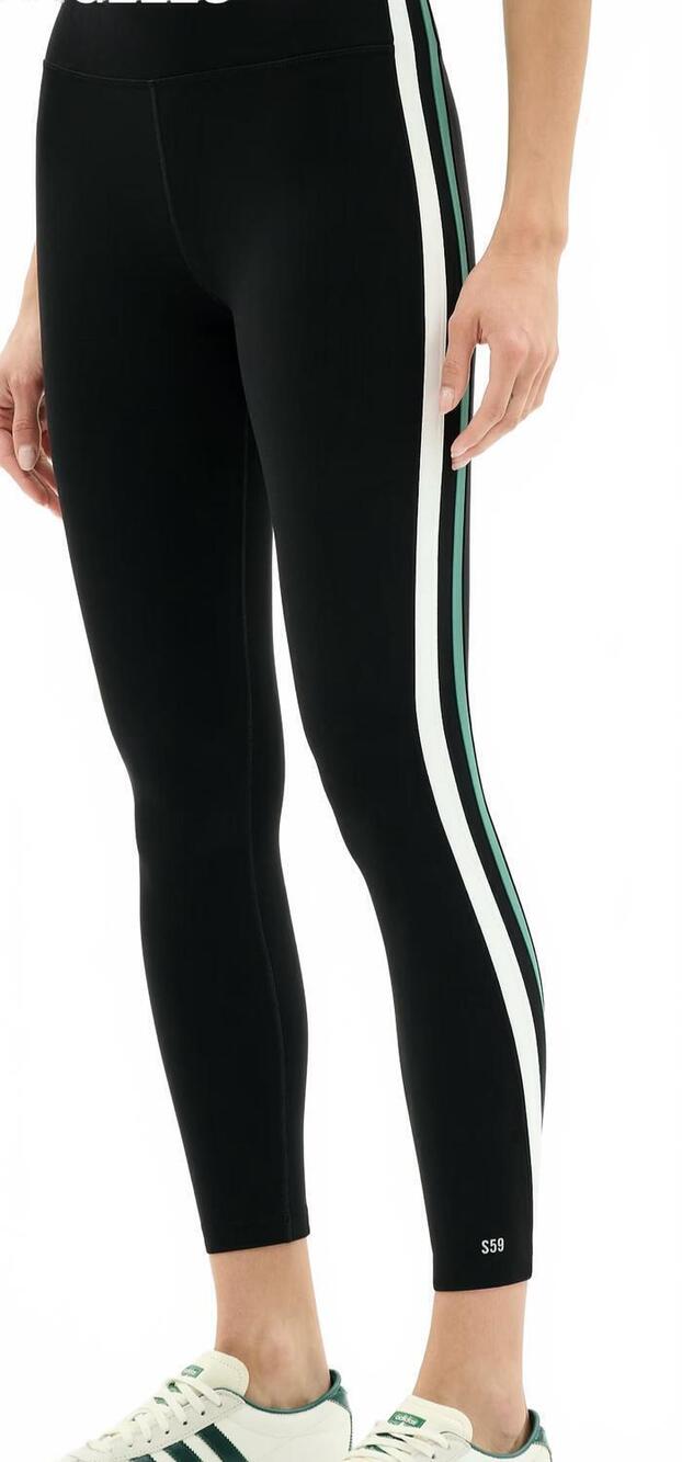 NEW SPLITS59 bianca high waist rigor 7/8 leggings in black white